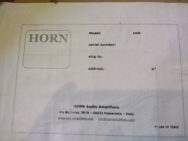 Horn label